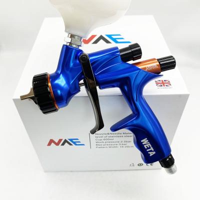 China New Design Blue WETA NVE Spray Gun 1.3mm HVLP Sprayer For Car Paint Tool For Water Based Paint Machine 116 High Quality for sale