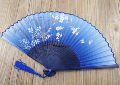 China High Range Hand Held Folding Fans Recycled Wedding Favor Fans With Tassel for sale