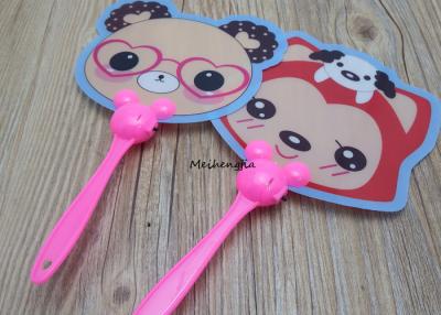 China Cartoon Pattern Plastic Hand Held Fans Cute Mini For Men And Women for sale