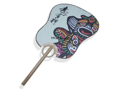 China Artware Totem Pattern Hand Held Folding Paper Fans Offset Printing For Tourism Gifts for sale