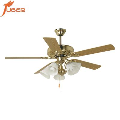 China Modern High Quality Juber Light Fan Crystal Ceiling Fan With Decorative Light 5 Blades Ceiling Fan for sale