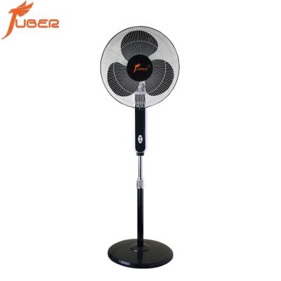 China Hotel 16 Inch Electric Swinging Stand Fan With 3 Blades Standing Pedestal Fan Floor Standing Fan for sale