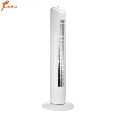 China 2021 Newest hotel Juber 29 inch tower& pedestal fans white bladeless tower fan for sale