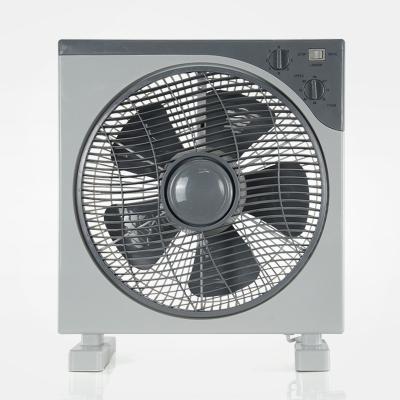 China Low Noise Window Table Fan Three Speed ​​Box Juber Fan 12 Inch DC Desktop Fan With AC Plug-in Adapter for sale