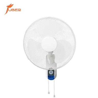 China Hotel 16inch White Air Cooling Wall Fan Two Line With CE CB Electric Fan for sale