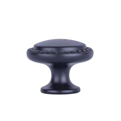 China Zamak Modern Round Braided Bar Pulls Handle Knobs Modern Cabinet Knob for sale