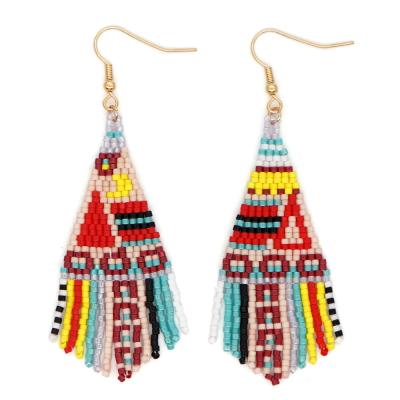 China La BOHÊME Yocele Miyuki Earrings Charm Earrings Long Dangling Custom Bohemian Tassel Earring for sale