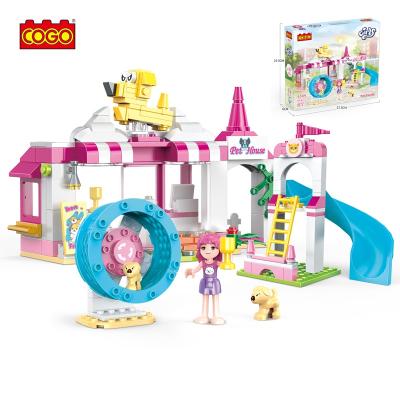 China Educational Building Block Toy COGO ABS 245 PCS Girls Assembly Building Block Toys For Children for sale