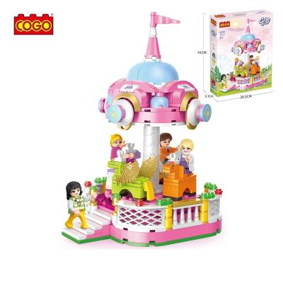 China ABS 430 PCS Girls Educational Toy COGO Amusement Park Building Block Toys For Children for sale