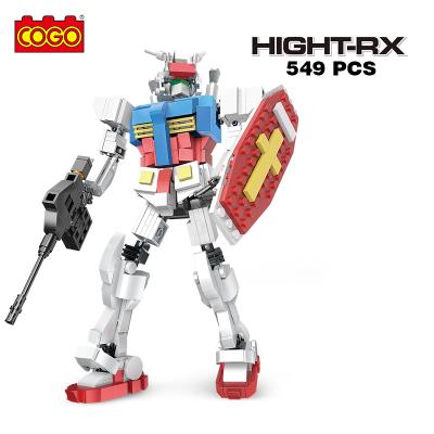 China 549 PCS Toy COGO Creative Warrior Building Block Mecha Intelligence Children Inteligencia Educational Model Toys for sale