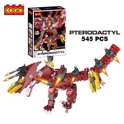 China Warrior Educational Building Red Block Toy COGO 545 PCS Model Building Mecha Kids Toys For Children for sale