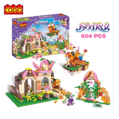 China Magic Building Toy COGO 604 Pcs Girls Series Light Up Brick Toy Compatible For Girls for sale