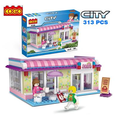 China Construction Toy COGO Super Market Model Toys Building Blocks DIY Toys Puzzles Brick For Children for sale