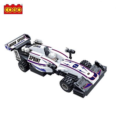 China Educational Construction Toy COGO 157 PCS Brick Assembly Toys High Speed ​​Racing Car Block Set For Children for sale