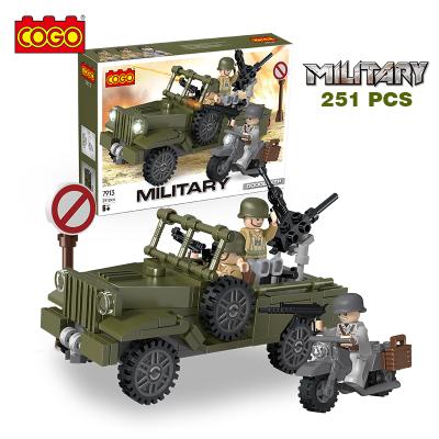 China The COGO 3D Educational Building Block Toy Army Station Toys For Children for sale