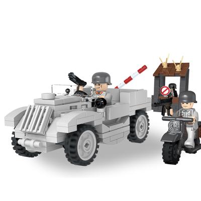 China The COGO 252 PCS 3D Educational Building Block Toy Army Station Toys For Children for sale