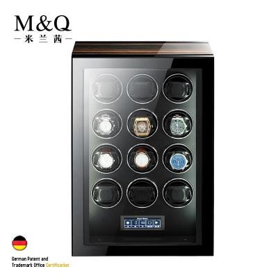 China Wholesale New Factory 2021 Handmade Smart Remote Control Automatic Watch Winder With LED for sale