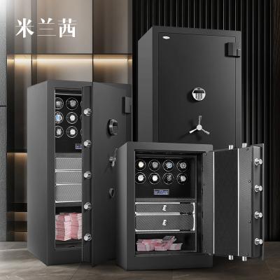 China M&Q Personal Luxury Room Box Drawer Safe Box With Handle Touch Screen With 20 Watches Winder for sale