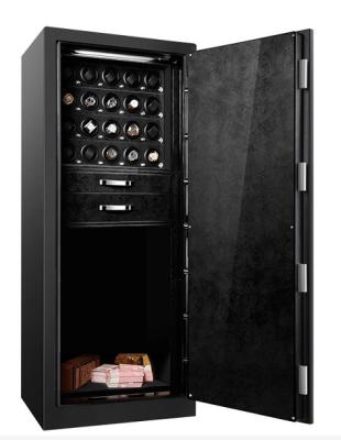 China Premium Luxury Drop Box Safe Lockers For Home Stainless Steel Biometric Fingerprint Lock Safe Box Vault for sale