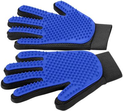 China New Design Pet Hair Remover Gloves Viable Hot Selling Pet Hair Glove For Dog Animals Bathing for sale