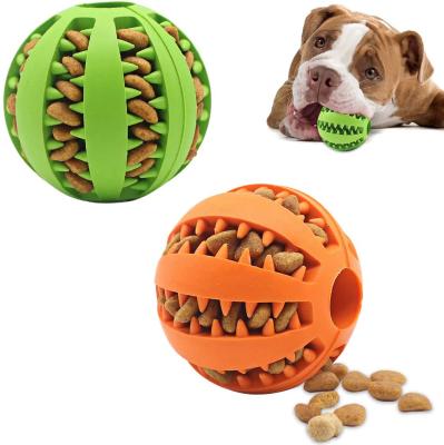 China Viable Treat Toy Ball Dog Tooth Cleaning Toy Interactive Chew Dog Toy for sale