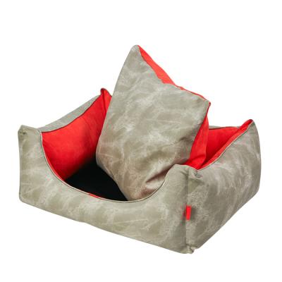 China OEM Oxford Best Quality Waterproof XXL Large Cat Pet Dog Bolster Travel Wholesale Bed for sale