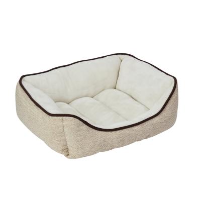 China Wholesale Sofa Pet Shop Comfortable Dog Durable Orthopedic Cooling Bed Covered Bed With Cushion for sale