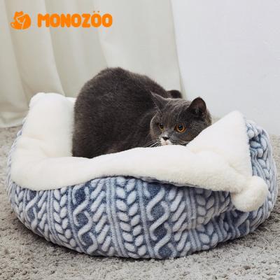 China High Quality Pet Individual Bolster Cat Dog Bed Plush Puppy Protection Puppy Training Cooling Heating Bed for sale