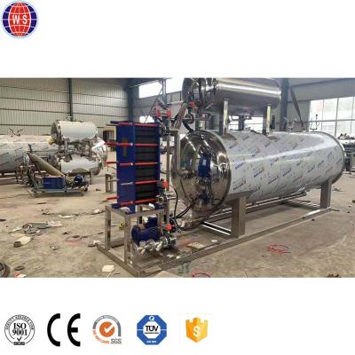 China food & Beverage Factory Retort Machine Food UHT Sterilizer\High Temperaturewater Spray Food and Beverage Glass Bottle Retort Sterilizing Machine PLC for sale