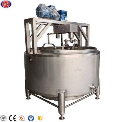 China Shanghai Manufacturer Factory 500L Cheese Vat/500L Cheese Heating Kettle Cheese Production Machine for sale