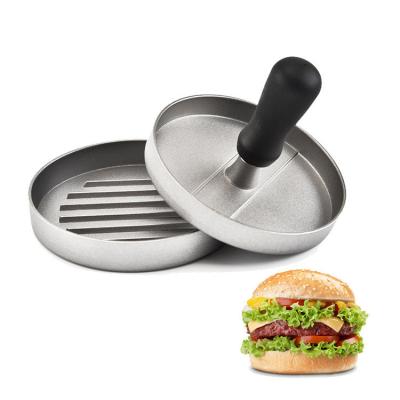 China Hot Selling Viable Non-stick Kitchen Aluminum Alloy Burger Pressing Machine Burger Meat Press Mold With Plastic Handle for sale