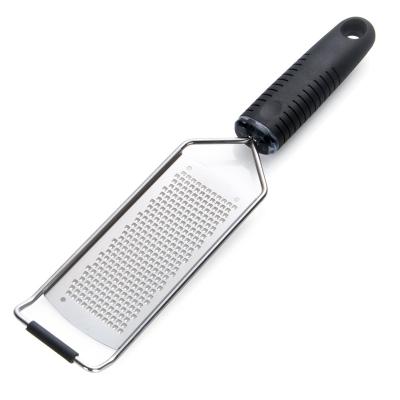 China Kitchen Stainless Steel Grater Cheese Lemon Multifunctional Viable Grater With Non-slip Handle for sale