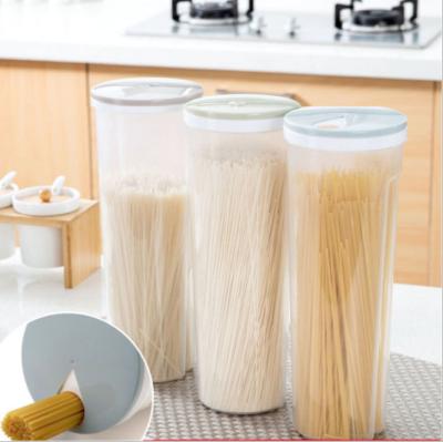 China Viable Whole Grain Noodles Storage Box Spaghetti Box Kitchen Food Plastic Storage Tub for sale