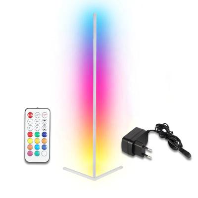 China XRIVER 1.4M Triangle 280LM Modern Warm Atmosphere Home Smart Sound Activated RGB LED Stand Floor Corner Light for sale