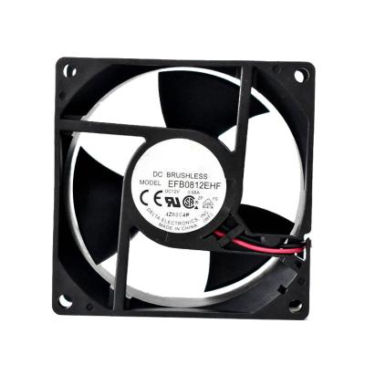 China Hotels 8cm 8032 EFB0812EHF 12V 0.68A Double Ball Bearing Server Fan for sale