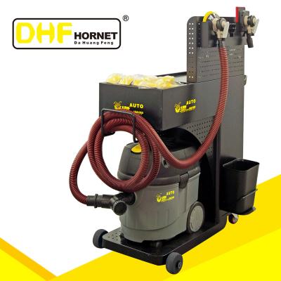 China DHF Mobile Dry Sanding Dust Extraction / Dust Free Dry Grinding Machine System 36L for sale