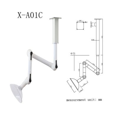 China Wandmontierte Aluminiumlegierung Raucharm Hood Modernes Design Labor Rauchentnahmearm zu verkaufen