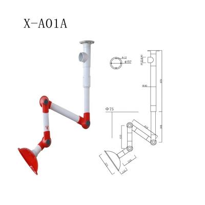 China Laboratory Flexible Ceiling Exhaust Hood Fume Extractor  010 suction hood for sale