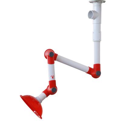 China Contemporary Design White Joint Color Laboratory Fume Extraction Arm Air Suction Arm for sale