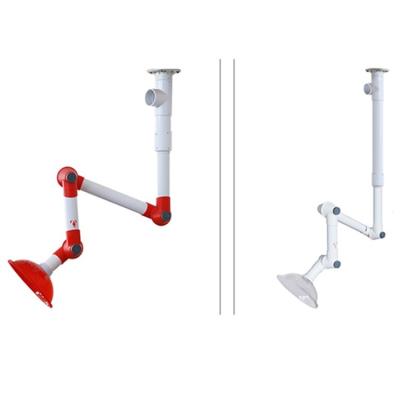 중국 110mm PP 실험실 연소 배열 팔 후드 추출 흡수 팔 후드 유연 현대 판매용