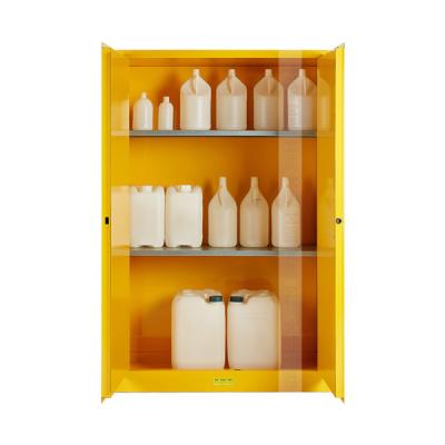 China Commercial Furniture 12Gal / 45L Flammable Safety Cabinet for Laboratory in Yellow for sale