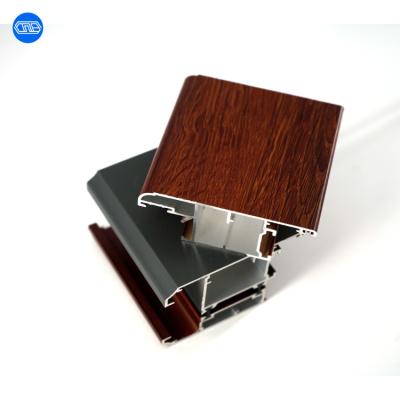 China China Manufacture High Corrosion-Resistance Aluminum Extrusion 2 Different Colors Profile For Sliding Window for sale