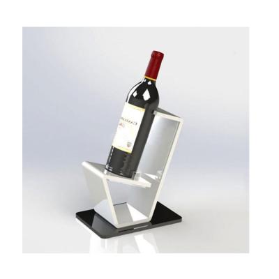 China Wholesale Household Cheap Wine Rack Acrylic Price Display Bottle Stocked Acrylic Wine Rack For Home Decoration for sale