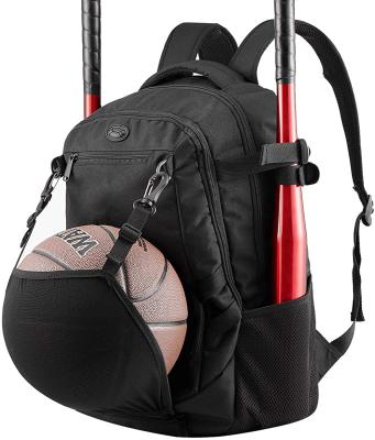 China Wholesale Anti-theft Outdoor Sports Bag Backpack With Shoes And Ball Compartment Baseball Custom Large Backpack for sale