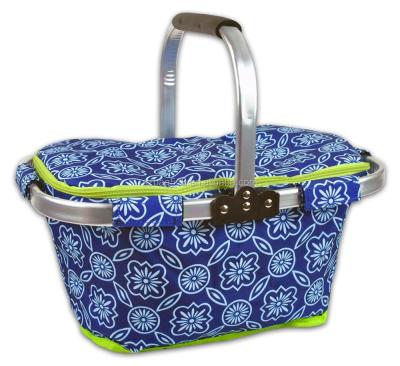 China Waterpoof Wholesale Insulated Folding Cooler Picnic Basket With Carry Handles for sale