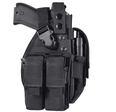 China Durable Tactical Gun Belt Holster Bag with Magazine Pouch Universal Adjustable Hand Gun Case Pistol Pouch for sale