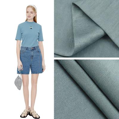 China Mothproof Solid Dyed 105Gsm Tencel Knit Cloth 40s*40s100% Lyocell Fabric For Shirt for sale