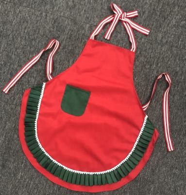 China Cotton Christmas apron in Polycotton material with a pocket for the party for sale