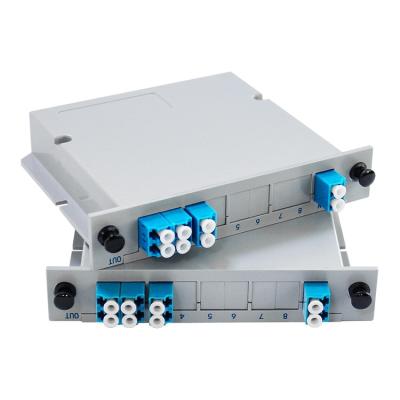 China Factory Direct FTTH 1260-1620nm multiplexer 6CH 12CH WDM splitter plastic LGX CWDM equipment for sale