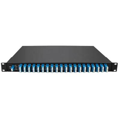 China DWDM Mux Demux 100G Multi Channel C20-C60 With 19 Inch 1U Rack Mount Dwdm Module for sale